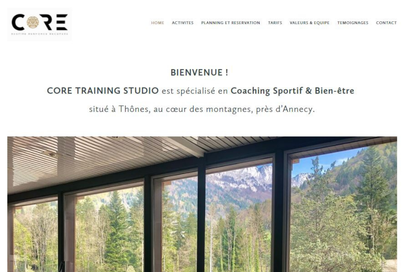 site-web-core-training-studio